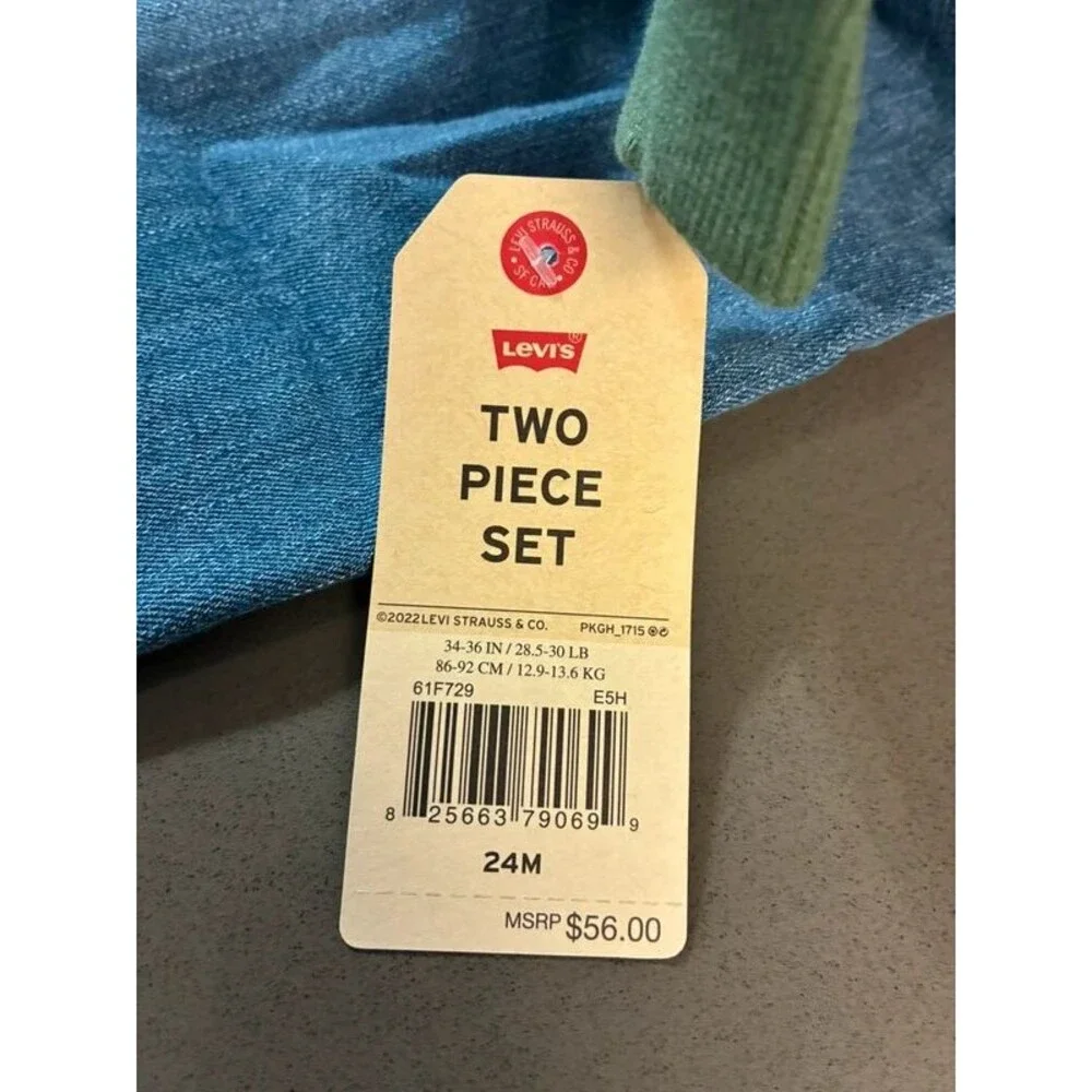 Levi’s Baby/Toddler Boys Camo Patch Zip Hoodie & Denim Jeans Set